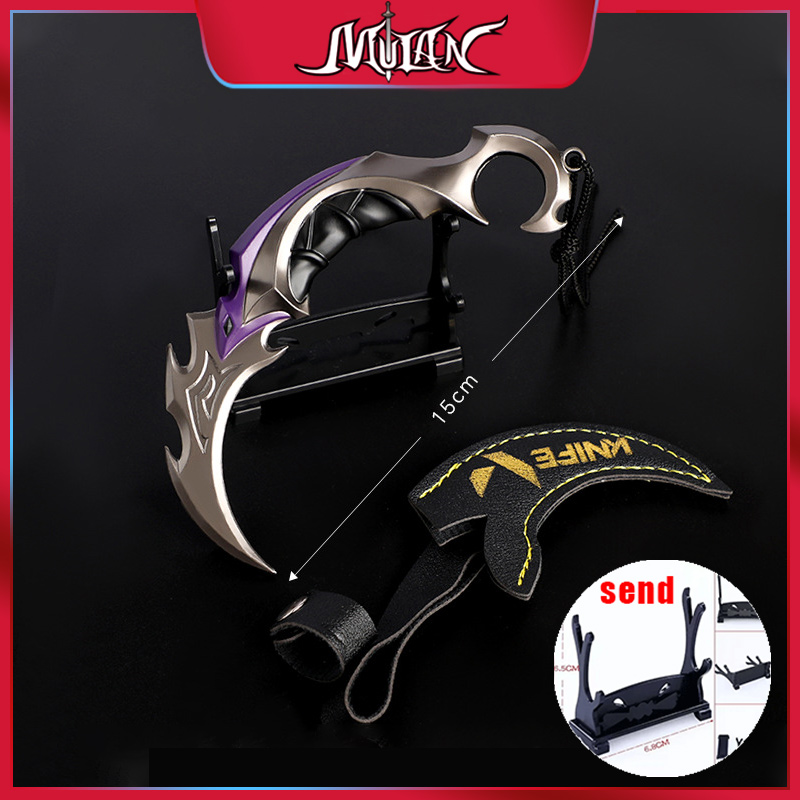 Craft Knife Set - 6 นิ้ว Valorant EP5 Karambit โลหะหัตถกรรมรุ่น