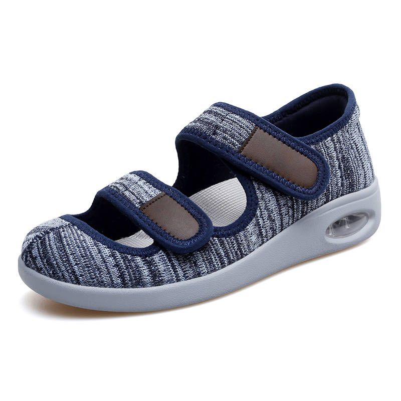 Velcro Hook Loop - รองเท้าแตะผู้หญิงขนาดใหญ่44 43 42, ปรับได้สำหรับเท้ากว้างน้ำหนักเบาเบาเท้าบวมป้องกันการลื่นไถลเท้าบวม