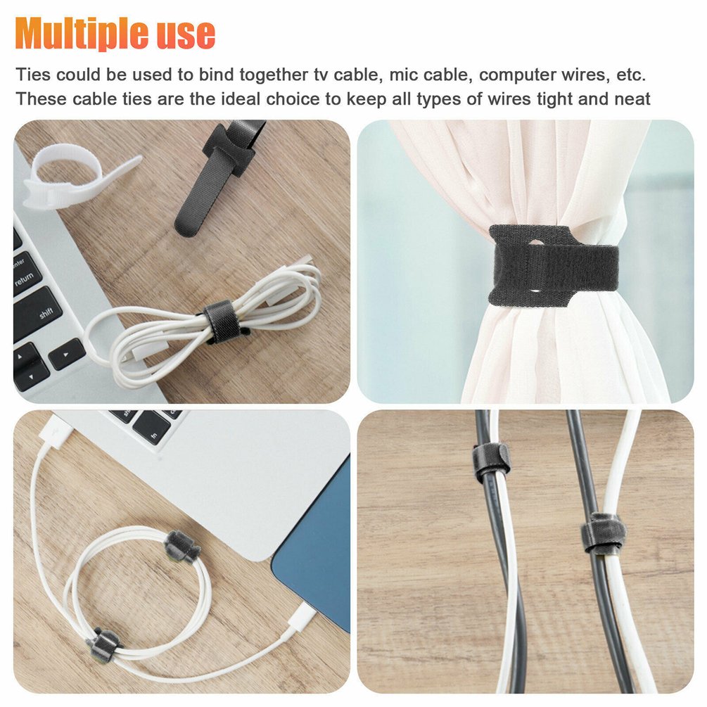 เวลโครสำหรับสายเคเบิล สายรัดเค - Velcro Hook Loop บทวิจารณ์และราคา