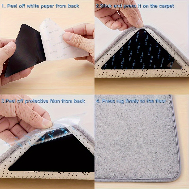 สติกเกอร์กันลื่นสำหรับพรม แบบใ - Velcro Hook Loop บทวิจารณ์และราคา